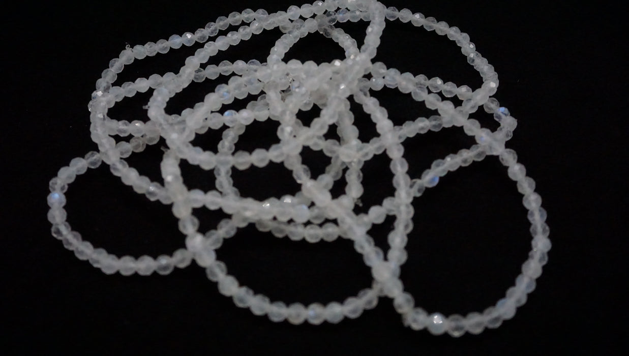 Rainbow Moonstone Bead Bracelet