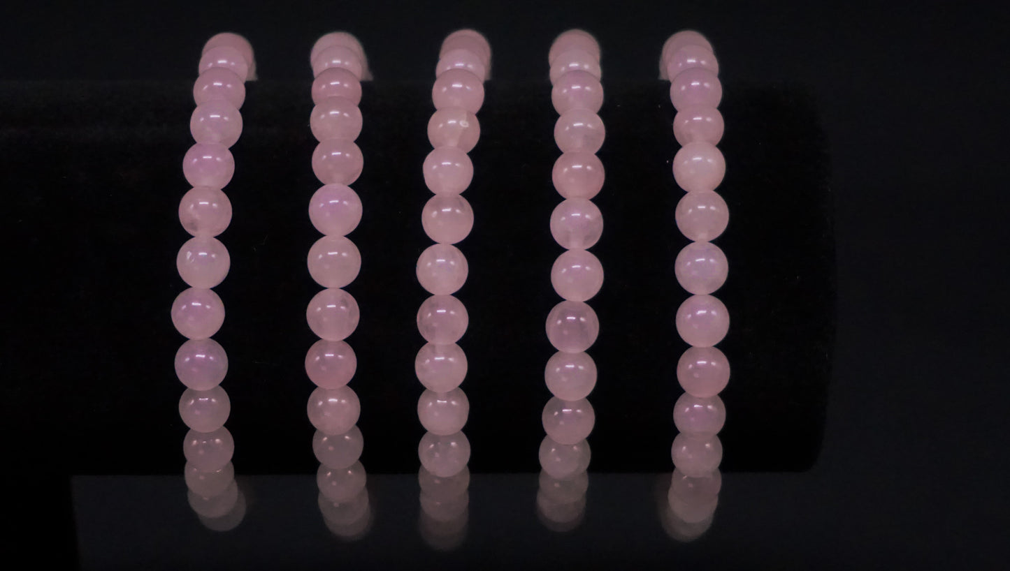 Rose Quartz Beaded Bracelet