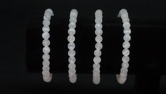 Selenite Bead Bracelet